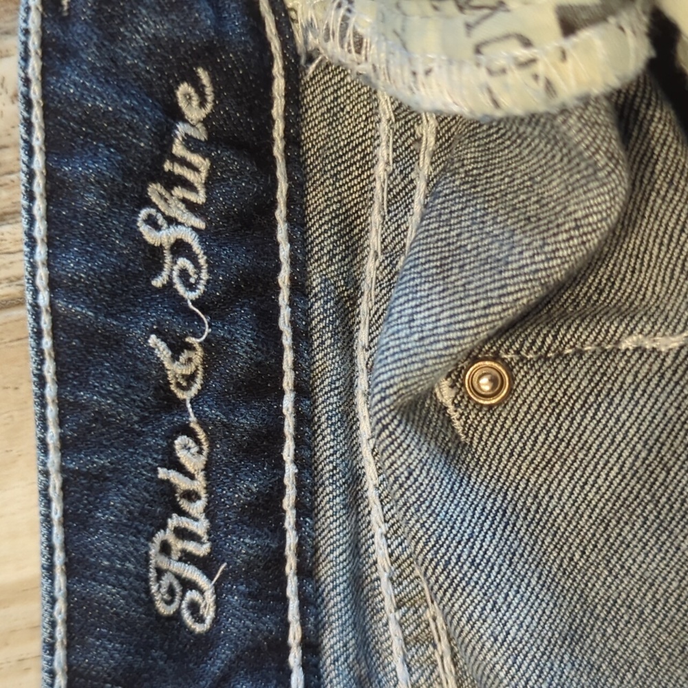 COWGIRL TUFF "Ride & Shine" bootcut horseback Riding jeans 26x35L tall EUC - Picture 11 of 13